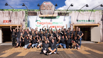 Hagebaumarkt mit DIY-Store und helfenden Händen beim Parookaville 2024