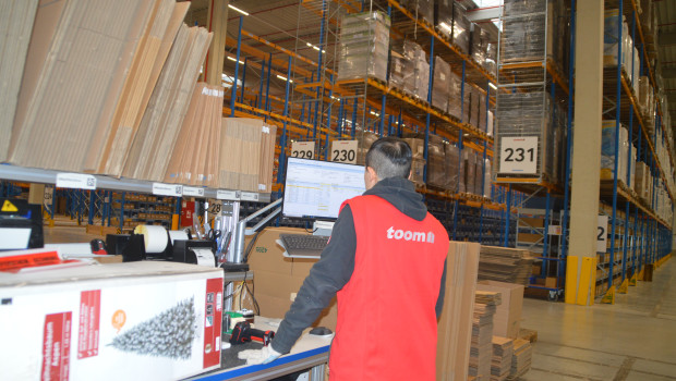 Im Fulfillment Center in Rodgau wickelt Toom sein gesamtes Online-Geschäft ab.