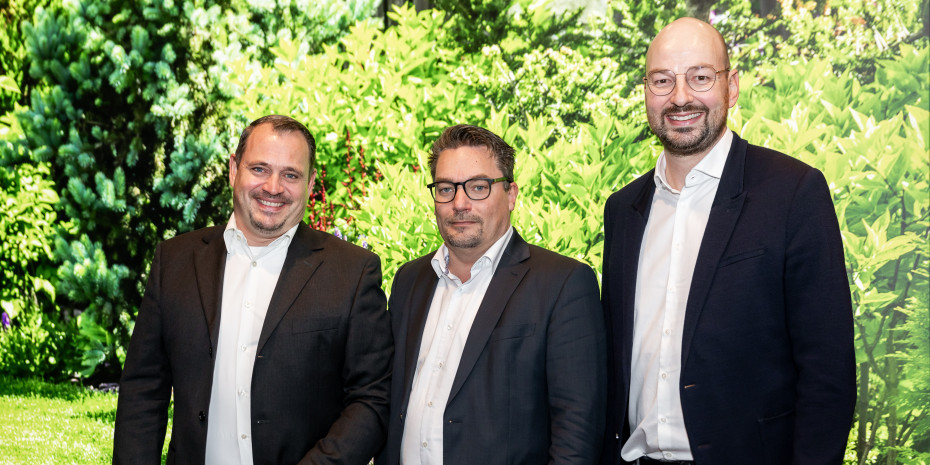 Andreas Streitenfeld, Andreas Rödlmeier und Jan Roman Redeker (v. l. n. r.) bilden das neue Westland-Management-Team  für die DACH-Region.