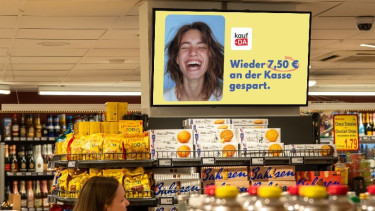 Kaufda-Kampagne bei Obi zu sehen