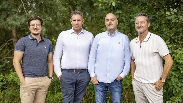 Das Petromax-Management 2024 (v. l.): CCO Johannes Herr, CEO Frank Rommersbach, CFO Andreas Marx und Aufsichtsratvorsitzender Hans-Jürgen Herr.