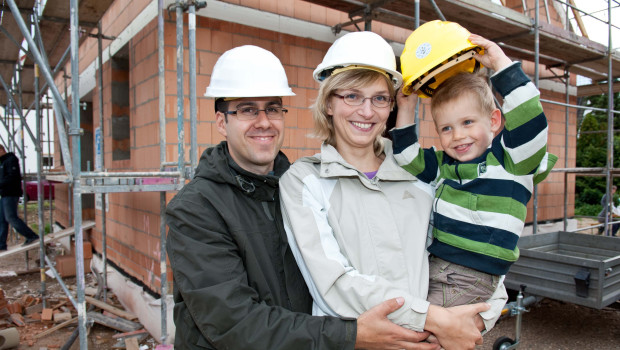 Im eigenen Haus oder der eigenen Wohnung leben 57 Prozent der Familien in Deutschland.