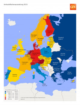 GfK: Verkaufsflächen in Europa.
