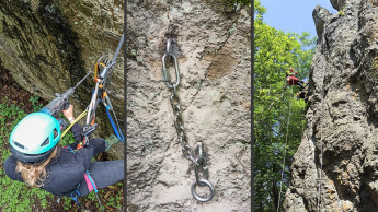 Fischer-Schwerlastanker sichern Klettergarten Mägdeberg